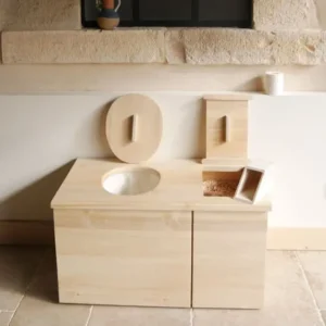 Toilettes seches maison interieur bois made in france